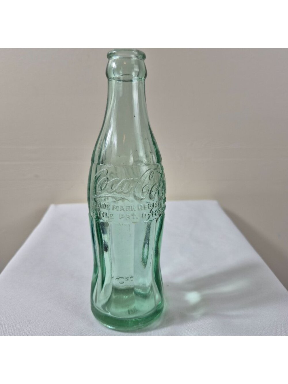 Vintage Coca-Cola Bottle Green Glass Embossed Macon GA 6 Fl Oz Circa 1923 Design